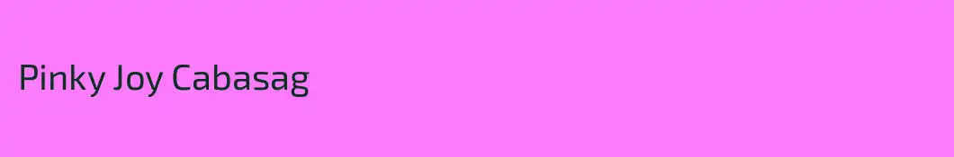 Pinky Joy Cabasag
